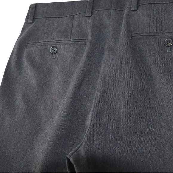 Lauren Ralph Lauren 30x29 (Actual) Gray Flat Front Dress Pants Work Preppy - Picture 4 of 11